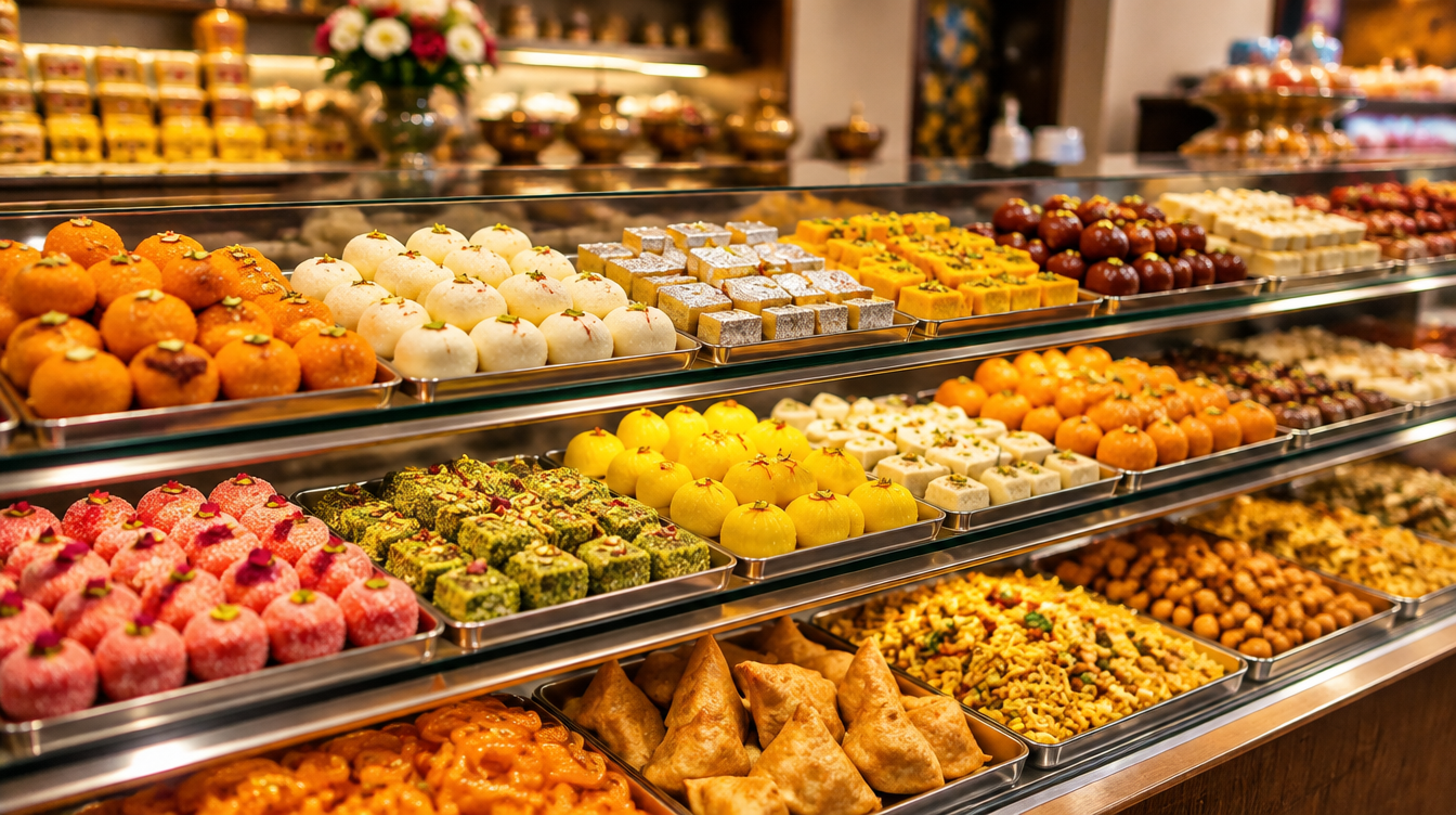 Sweet shop counter display